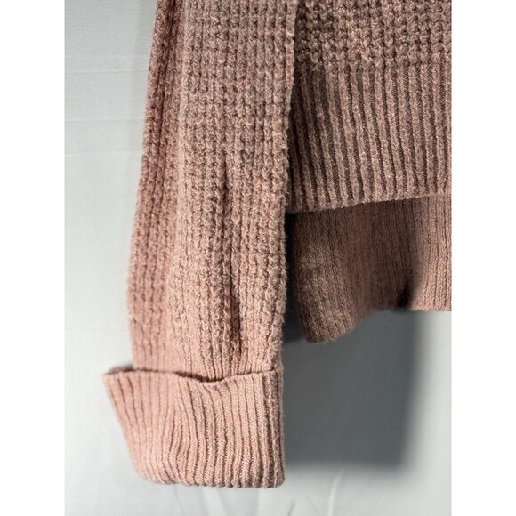 For Thee Womens Sweater V Neck Pink Sz M - Picture 2 of 8
